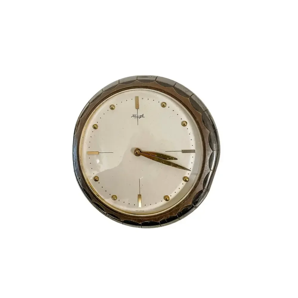 Vintage Kienzle 8-Day 5 Rubis Mid-Century Dresser/Desk Clock Made in Germany